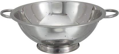 Winco Aluminum Colander with Base, 8-Quart, Medium