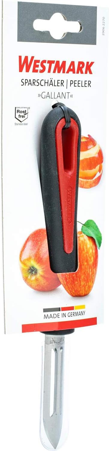 Westmark Germany Stainless Steel Swivel Vegetable Peeler (Red/Black)
