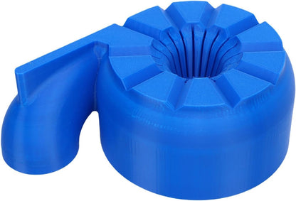 Fruit Washer Bowl, Automatic Vegetable Cleaner Spinner Basket with Drain System ABS Kitchen Produce Washing Container for Fruits Vegetables (Blue)
