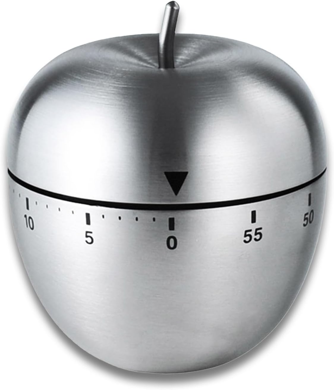 Kitchen Timer for Cooking, 60 Minutes Mechanical Timer - No Batteries Required, Stainless Steel Egg-Shape Cute Countdown Clock for Cooking, Learning, Exercises, Gaming