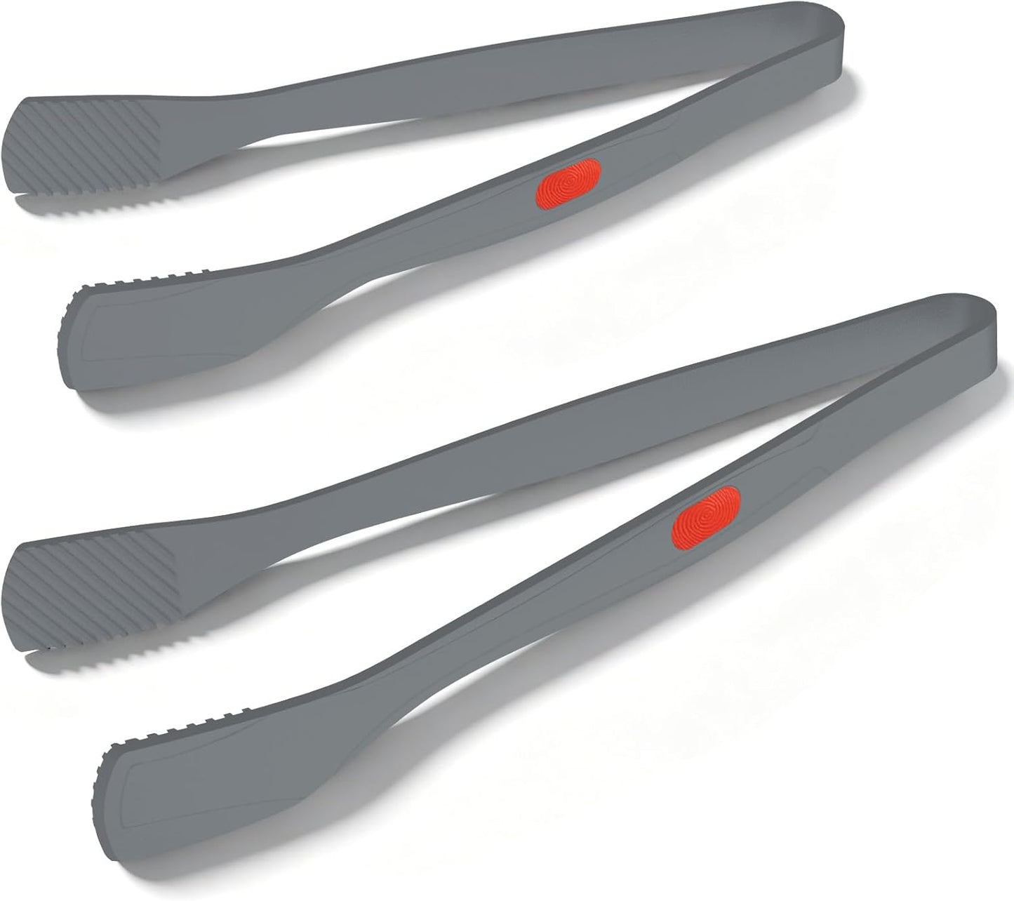 Beijiyi Kitchen Tongs for Cooking, 9" & 12" Set, Silicone Cooking Tongs with Silicone Tip for Nonstick Cookware, 600°F Heat Resistant, Stainless Steel Core, Great for Grilling and Serving Food (Black)