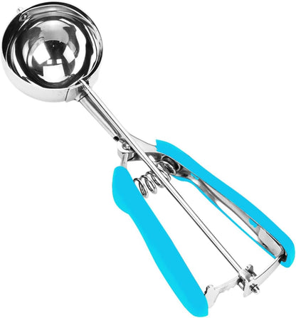Ice Cream Scoop, 18/8 Stainless Steel Cookie Scoop, Cookie Scoops for Baking, 2 Tbsp/ 30 ml/ 1 oz Cookie Dough Scoop, Ice Cream Scooper with Trigger Release, Cookie Scooper for Baking