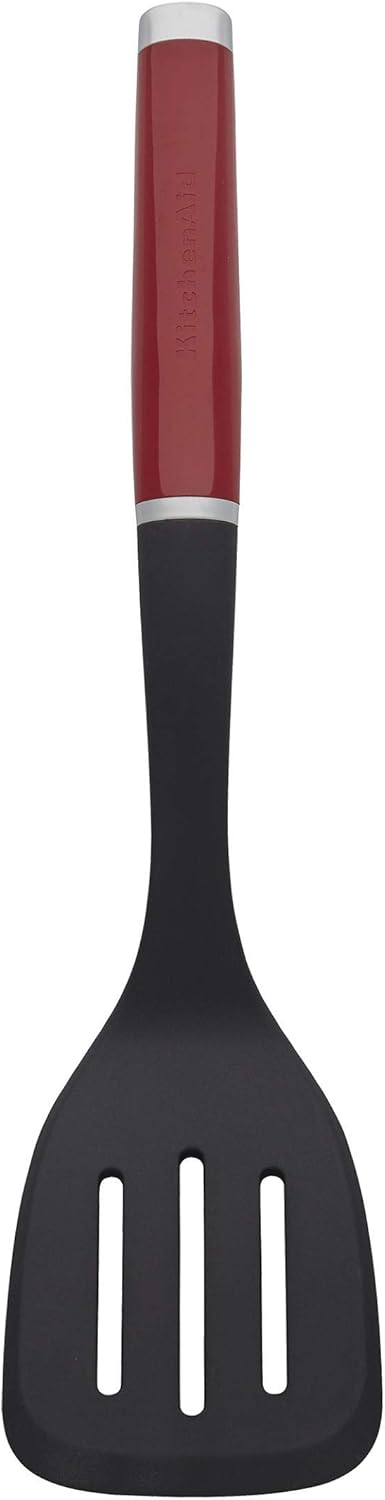 KitchenAid Classic Nylon Slotted Turner, 13.66-Inch, Black