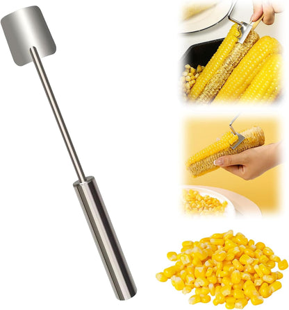 Corn Peeler for Corn on The Cob, 2025 New Stainless Steel Corn Cob Stripper Tool, Easy Clean Corn Cutter Remover for Home Kitchen Gadget (1 Pack)