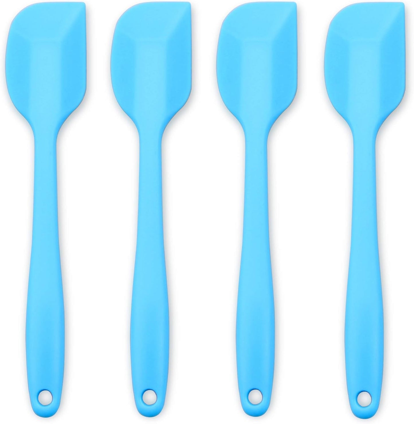Silicone Spatula 4-piece Set, Heat-Resistant Spatulas, Non-stick Rubber Spatulas with Stainless Steel Core