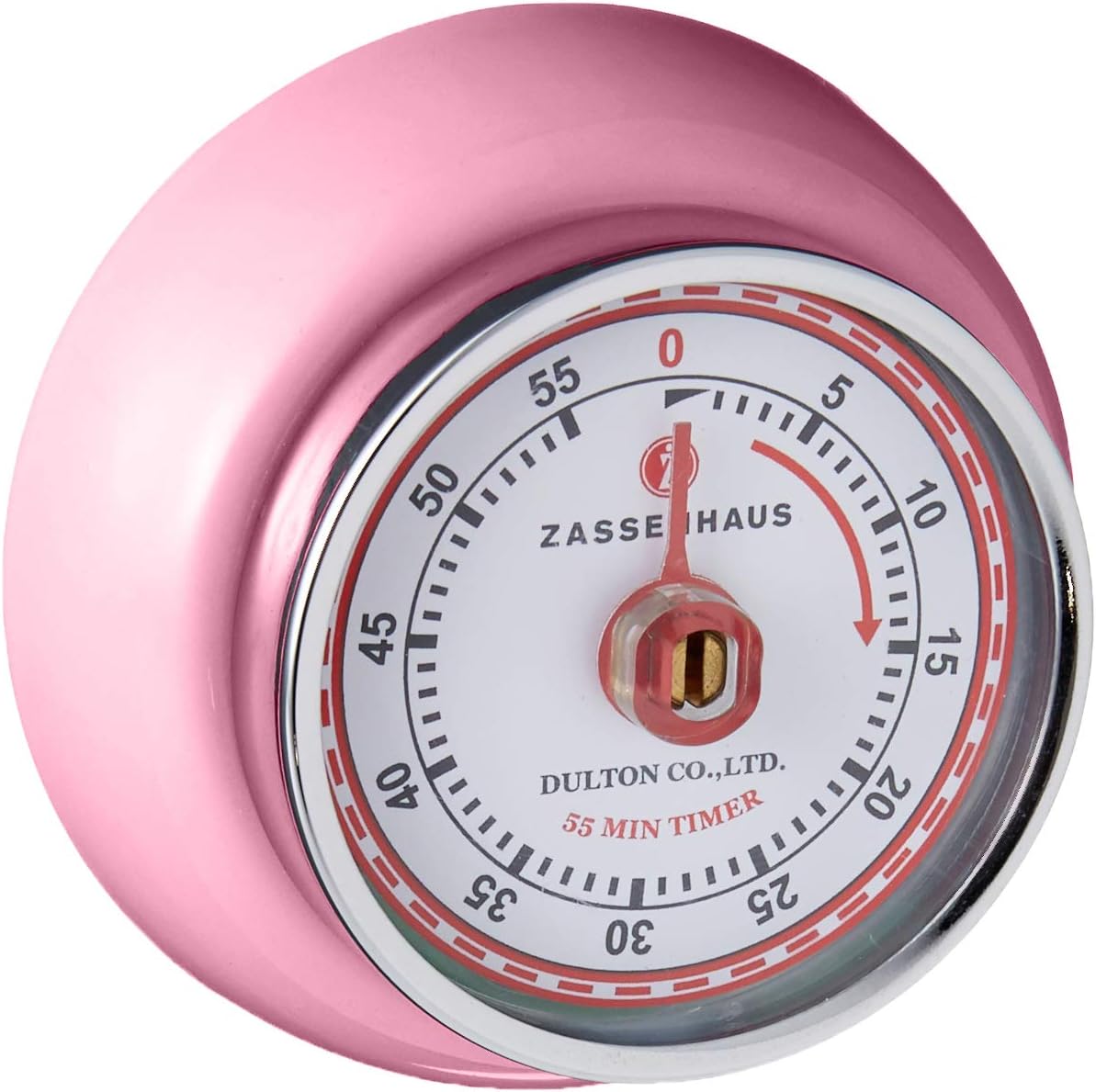 Zassenhaus Magnetic Retro 60 Minute Kitchen Timer, 2.75-Inch, Teal