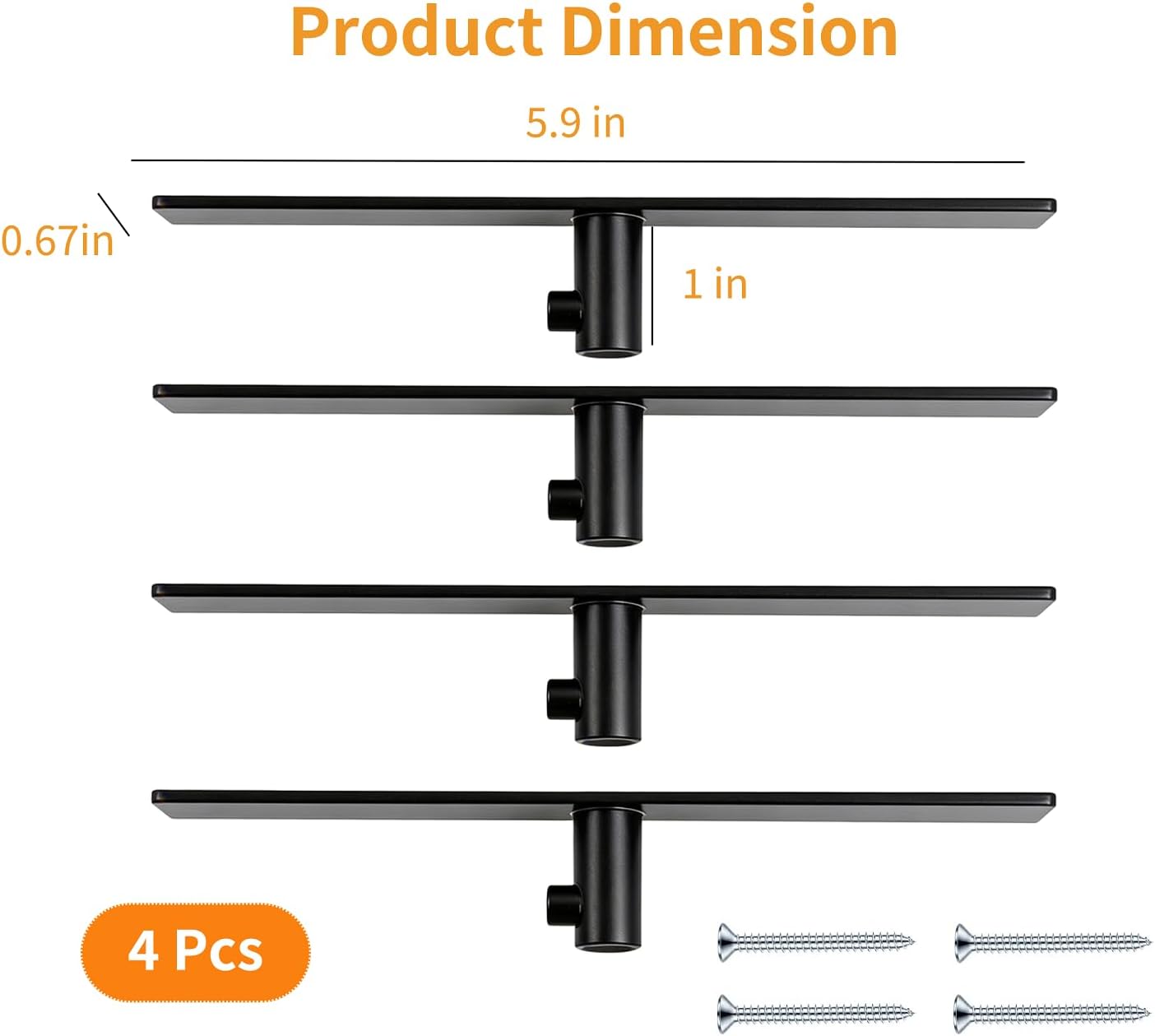 Stand Mixer Attachment Holder for KitchenAid Accessories and Attachments - 4 Pack Hanging Organizer for Storage Your Kitchen Aid Dough Hook Paddle Whisk Attachment Hanger (Plastic White)
