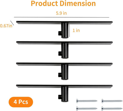 Stand Mixer Attachment Holder for KitchenAid Accessories and Attachments - 4 Pack Hanging Organizer for Storage Your Kitchen Aid Dough Hook Paddle Whisk Attachment Hanger (Plastic White)