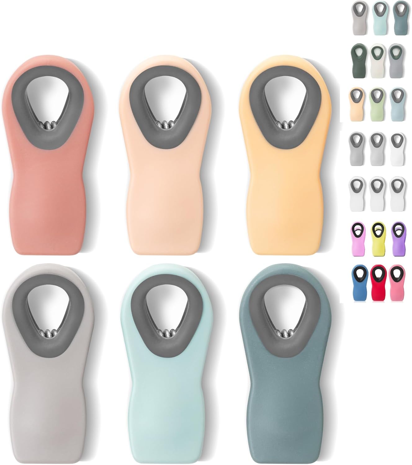Mr. Pen- Magnetic Chip Clips, 6 Pack, Airtight Seal Reusable Bag Closers for Food Storage, Snacks, Bread & Kitchen Organization, Strong Plastic Clips for Refrigerator Use