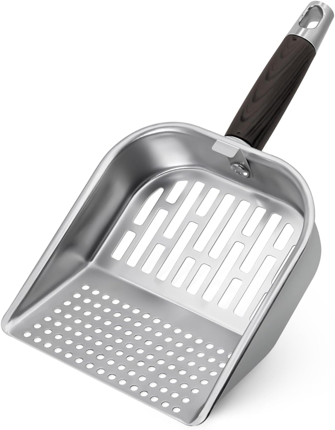 Griddle Scoop for Blackstone with a Any-Edge Hook, Stainless Steel Griddle Portable Food Mover for Stir Fry and Move Food, Classic Grill Shovel