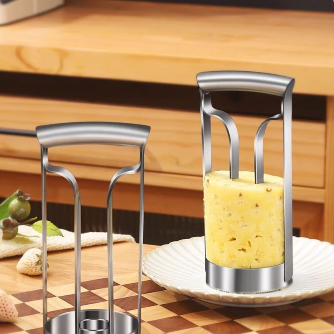 Pineapple Corer Tool, Stainless Steel Pineapple Peeler, Pineapple Cutting Tool, Corer Slicer Cutter for Kitchen Use