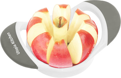 Utopia Kitchen Apple Corer and Slicer Fruit Cutter Apple Divider Wedger Stainless Steel Slicer for Fruits and Vegetables Ergonomic Handle Easy Grip 8 Sharp Blades Grey