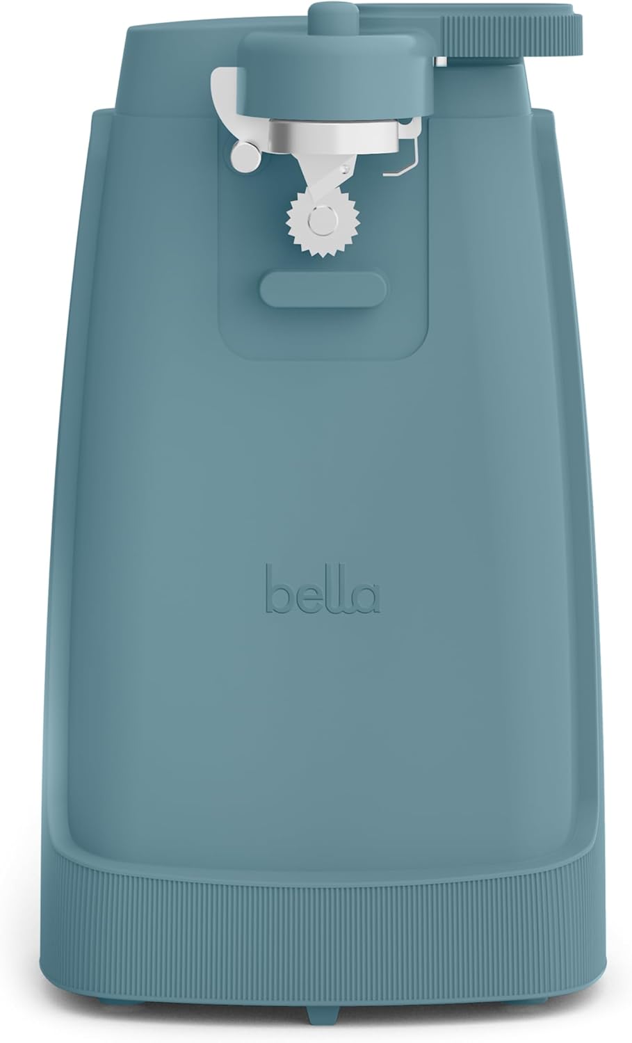 bella Electric Can Opener and Knife Sharpener, Removable Cutting Lever, Cord Storage, Stainless Steel Blade, Sage