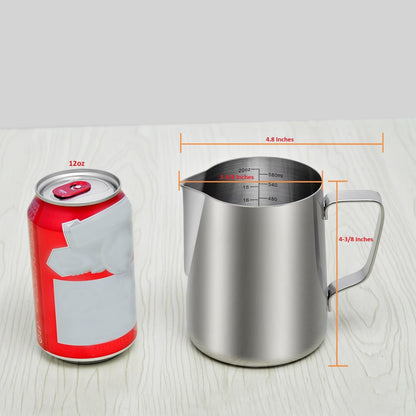 Kichwit Large Stainless Steel Measuring Cup, Liquid Metal Measuring Cup with Handle, 34oz / 1000ml / 4 Cups