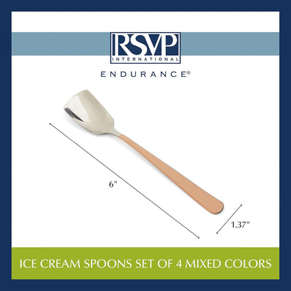 RSVP International Ice Cream Tool Collection, Dishwasher Safe, Large Handle, Scoop