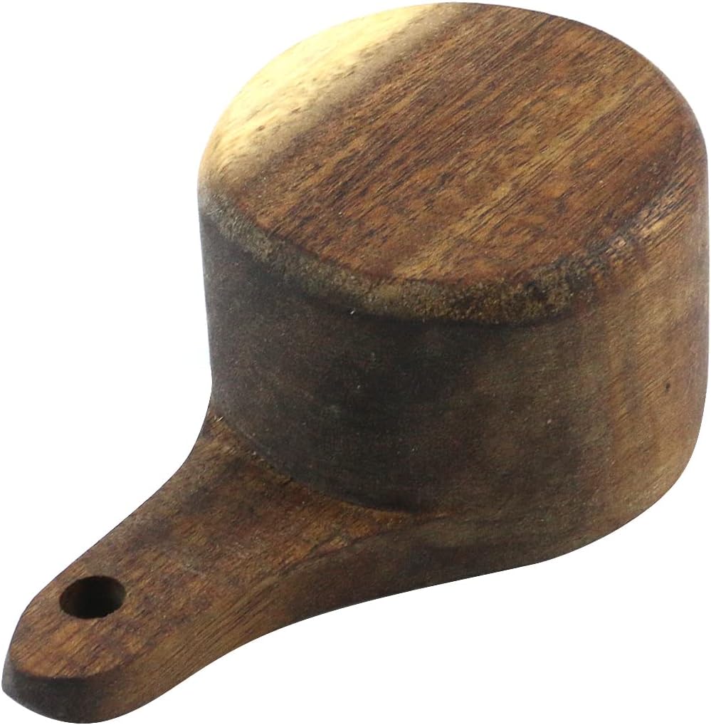 Oedema 2 Pcs Wooden Measuring Cup 1/4 Cup Mini Coffee Scoop Kitchen Measure Tool Measuring Spoon for Coffee Beans Tea
