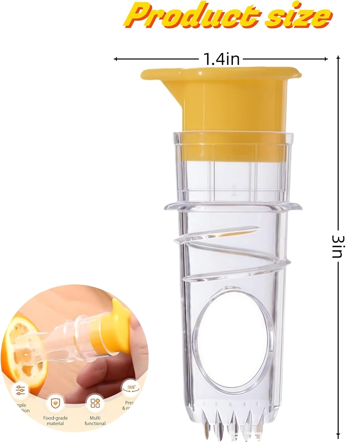 2-Pack Lemon Squeezer, Amazon Lemon Squeezer，4 Pairs Of Pe Disposable Gloves