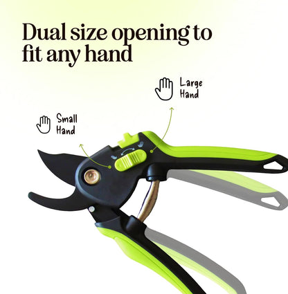 2-Pack Stainless Steel Gardening Scissors, Pruning Shears and Clippers for Gardening