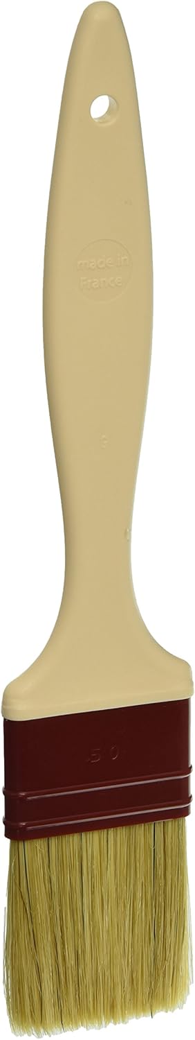 Matfer Bourgeat Natural Pastry Brush, Flat, 1 1/2"