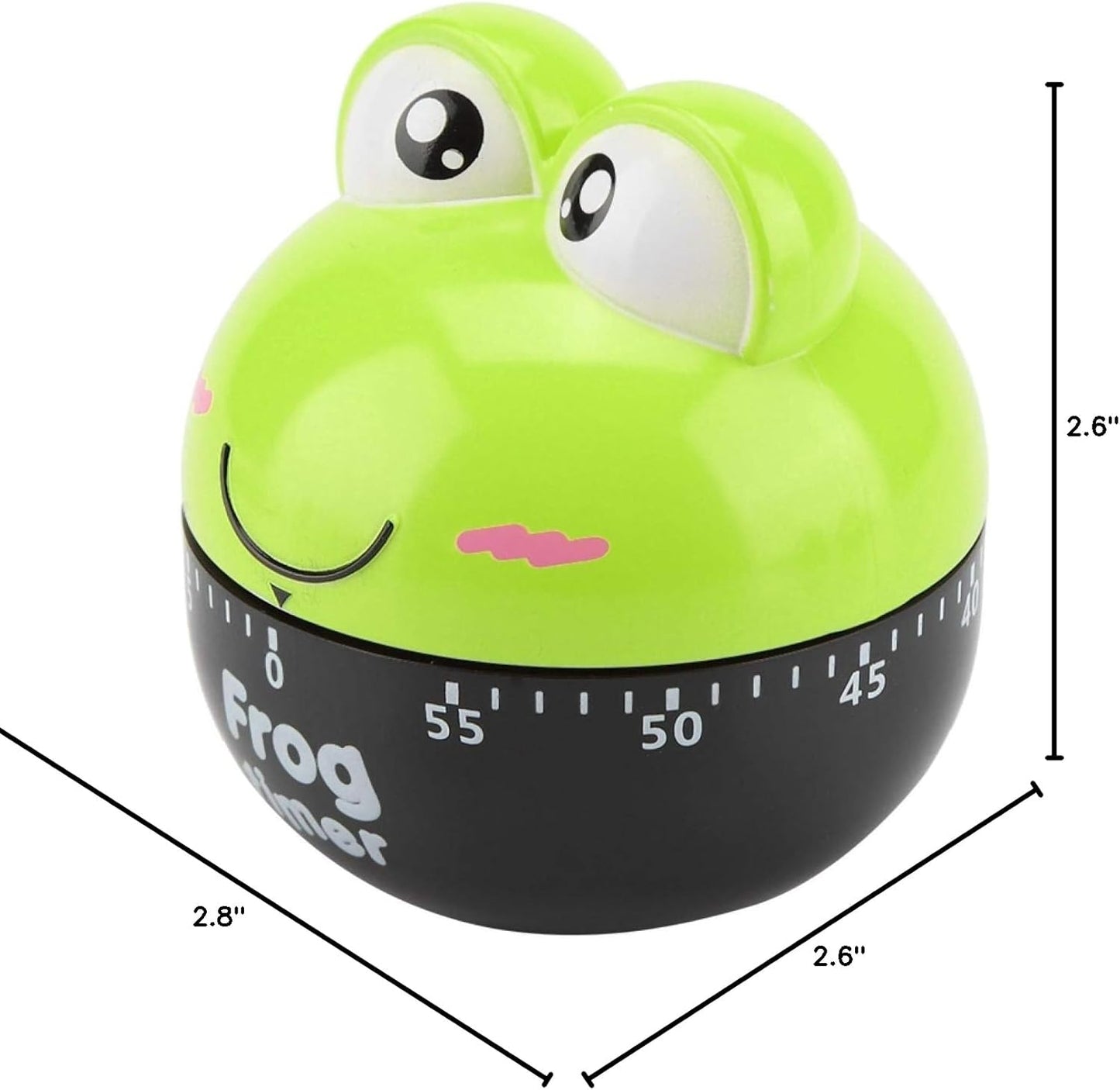 Cartoon Animal Kitchen Timer, 55 Minute Mechanical Countdown Timer for Cooking Baking No Battery Required Cute Clock for Eggs Cookies (1#)
