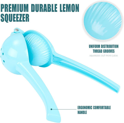 Y-ME Manual Juicer Citrus Lemon Squeezer, Fruit Juicer Lime Press Metal, Professional Hand Juicer Kitchen Tool(Yellow）
