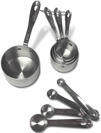 All-Clad Stainless-Steel 8 pc. Standard-Size Measuring Cup & Spoon Combo Set