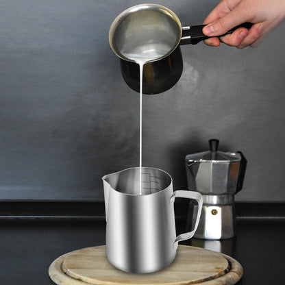 Kichwit Large Stainless Steel Measuring Cup, Liquid Metal Measuring Cup with Handle, 34oz / 1000ml / 4 Cups