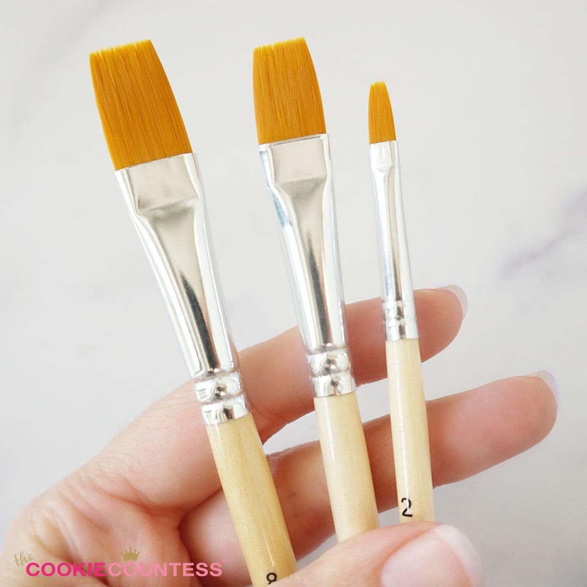 The Cookie Countess Set of 6 Cookie Decorating Cake Decorating Brushes