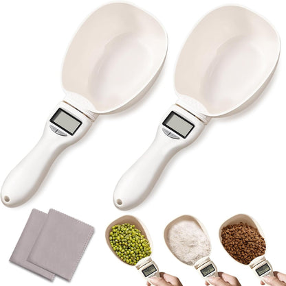 2pcs Digital Measuring Spoon,Digital Measuring Cup with LCD Screen Display, Digital Food Spoon Scale, Gram Measuring Spoons for Kitchen Gadgets and Daily Meal