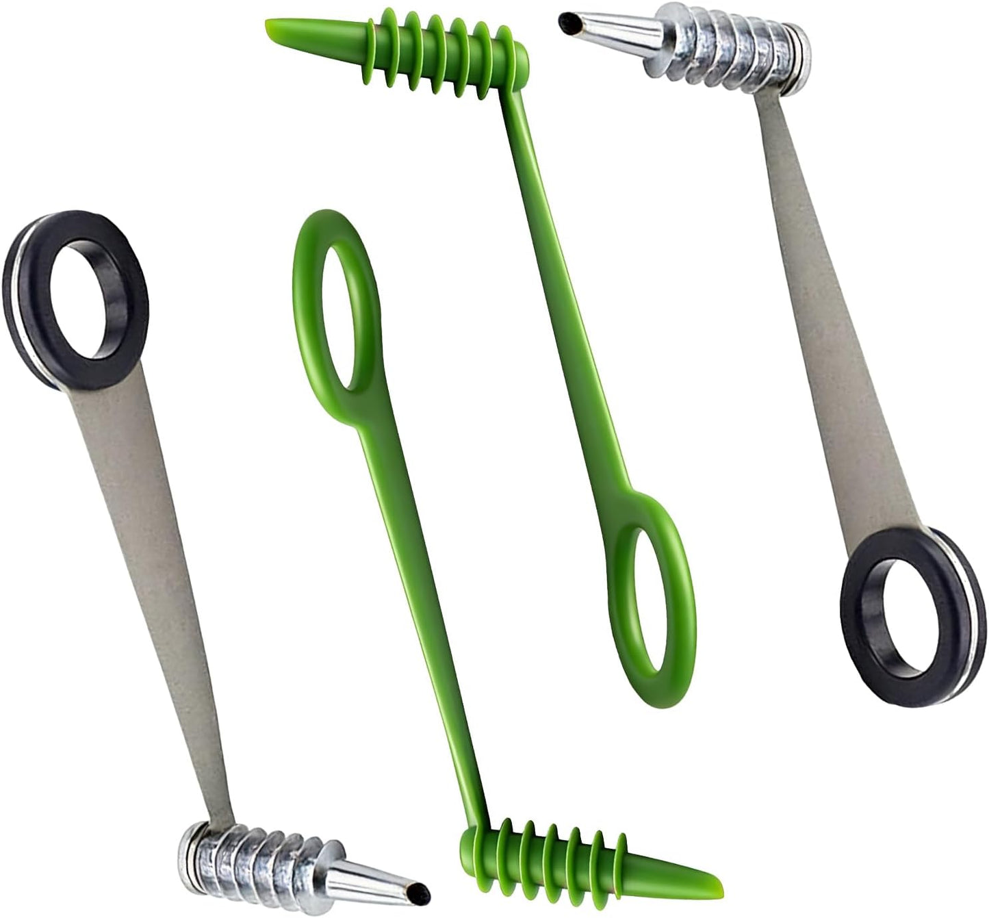 Potato Spiral Cutter and Spiral Potato Cutter, 4-Piece Vegetable Spiralizer Set with Dual Designs,Create Fun Twists for Daily Meals and Party Platters,Compact Kitchen Tool for Healthy Food Preparation