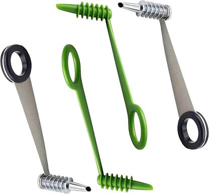 Potato Spiral Cutter and Spiral Potato Cutter, 4-Piece Vegetable Spiralizer Set with Dual Designs,Create Fun Twists for Daily Meals and Party Platters,Compact Kitchen Tool for Healthy Food Preparation