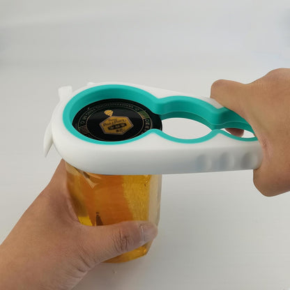 Latest Jar Opener and 5 in 1 Bottle Opener with Rubber Jar gripper Pad Ideal for Seniors with arthritis Weak Hands and Low Strength