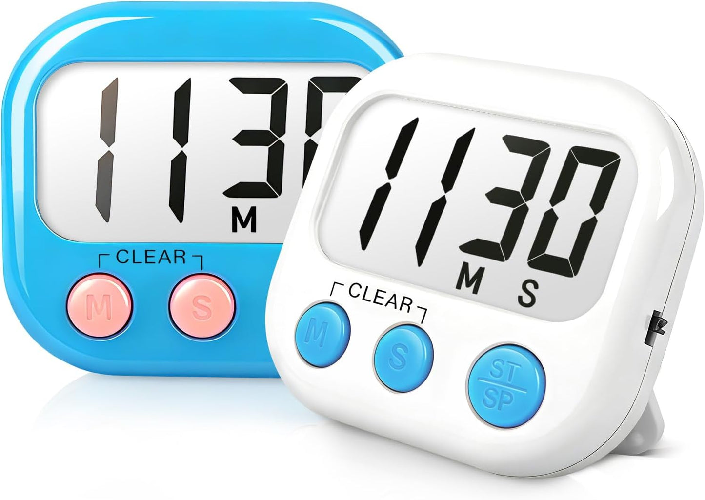 Classroom Timers for Teachers Kids Large Magnetic Digital Timer Teacher Supplies 2 Pack-Blue Green