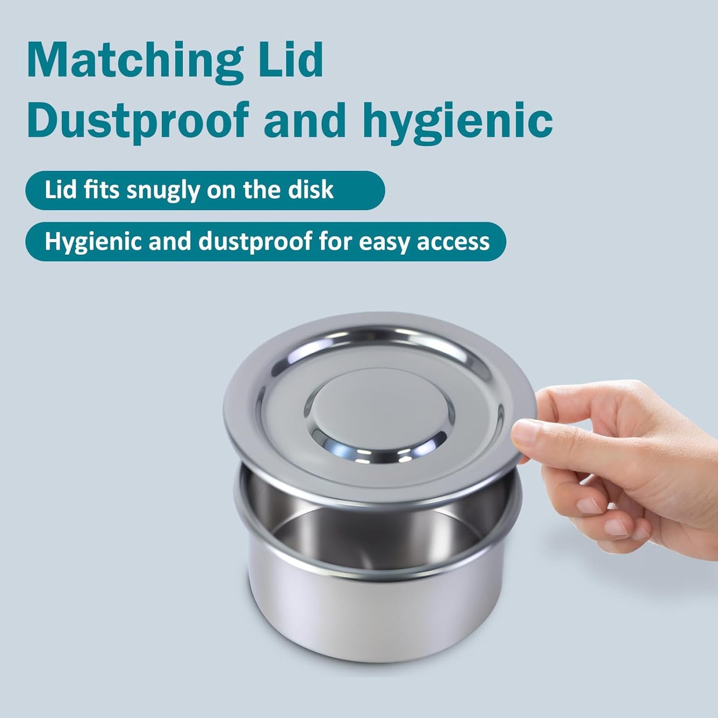 Full 304 Stainless Steel Mesh Sieve Screen, LVDALAB 100 Mesh (0.15mm) Aperture, 2.4inch(6CM) Dia Standard Sample Analysis Test Sieves Sifters Strainer for Industrial Laboratory Homes