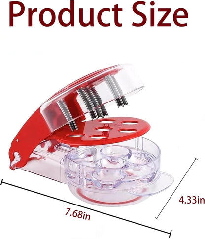 Cherry Pitter Tool Pit Remover, Olive Pitter Tool With 6 Holes, Portable Saving Lock Design Cherries Seed Remover Suitable, Kitchen Depitter Tool
