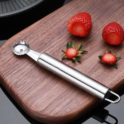 Stainless Steel Strawberry Fruit Huller, Strawberry Tomato Cherry Tomatoes Stem Corer Tool, Remover Fruit Leaf Stem Corer Tool