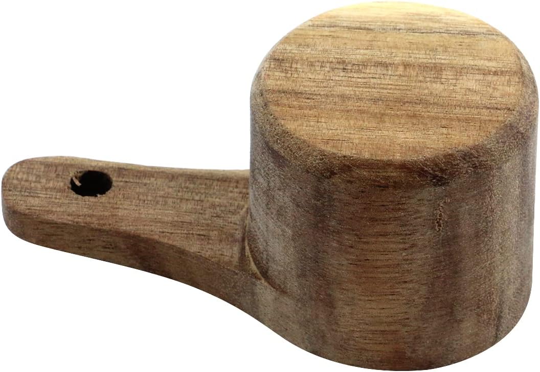 Oedema 2 Pcs Wooden Measuring Cup 1/4 Cup Mini Coffee Scoop Kitchen Measure Tool Measuring Spoon for Coffee Beans Tea
