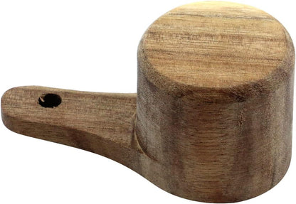 Oedema 2 Pcs Wooden Measuring Cup 1/4 Cup Mini Coffee Scoop Kitchen Measure Tool Measuring Spoon for Coffee Beans Tea