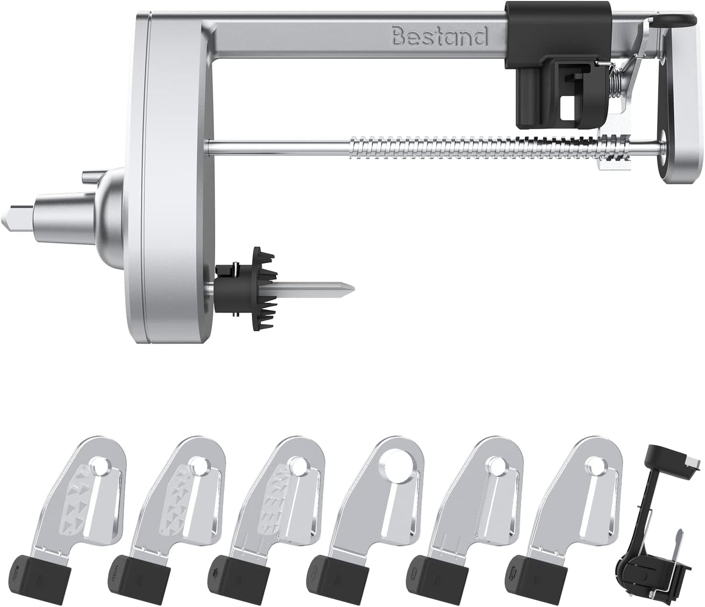 Spiralizer Attachment (5 Blades) Compatible with KitchenAid Stand Mixer, Comes with Peel, Core and Slice, Vegetable Slicer (Not KitchenAid Brand Spiralizer)