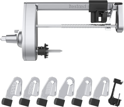 Spiralizer Attachment (5 Blades) Compatible with KitchenAid Stand Mixer, Comes with Peel, Core and Slice, Vegetable Slicer (Not KitchenAid Brand Spiralizer)