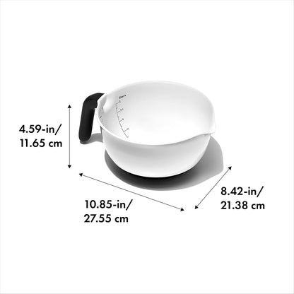 OXO Good Grips 4Qt Batter Mixing Bow with Lid, White