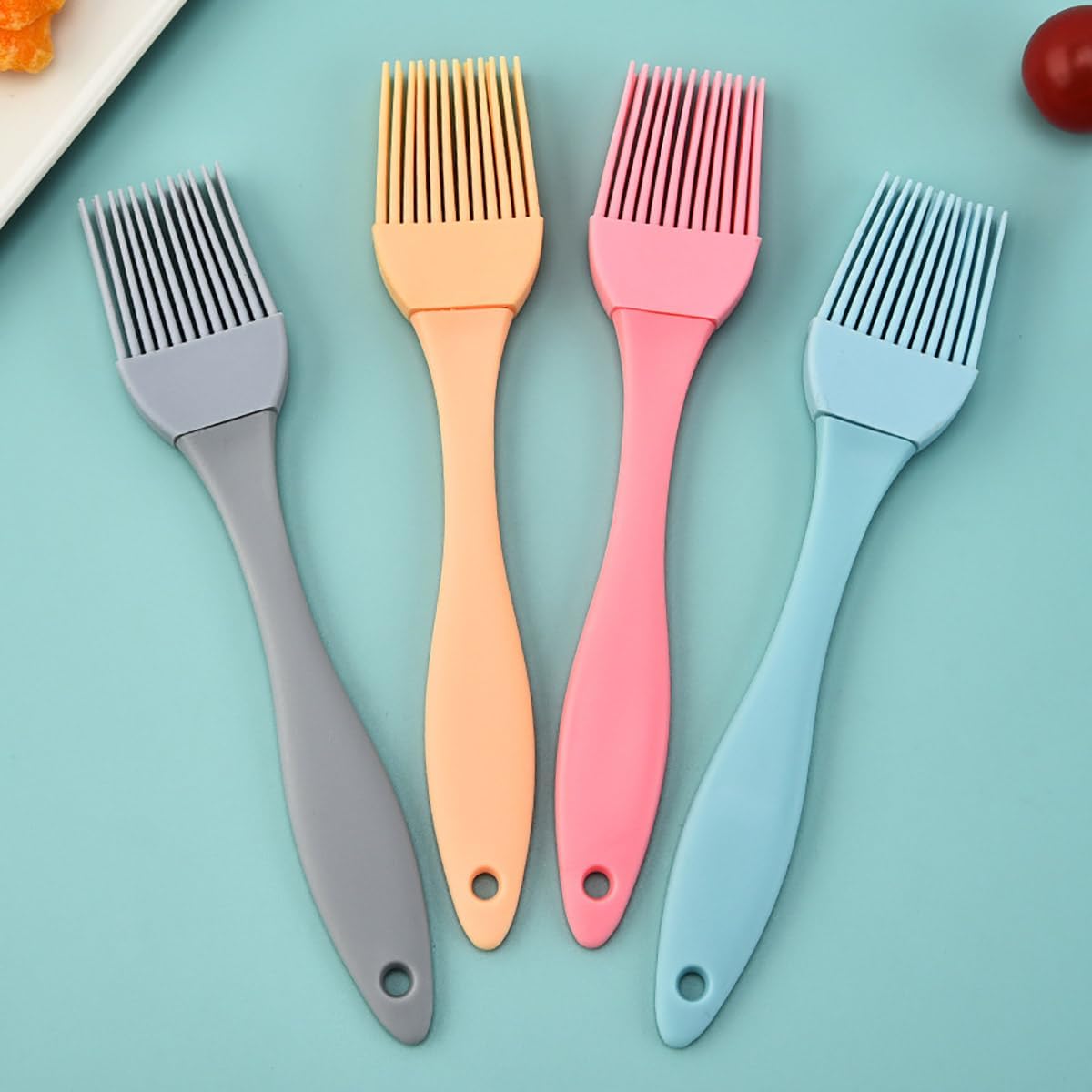 5 PCS Small Silicone Brush Cooking Oil Brush Food Brushes for BBQ Grill Kitchen Cakes Baking Brushes