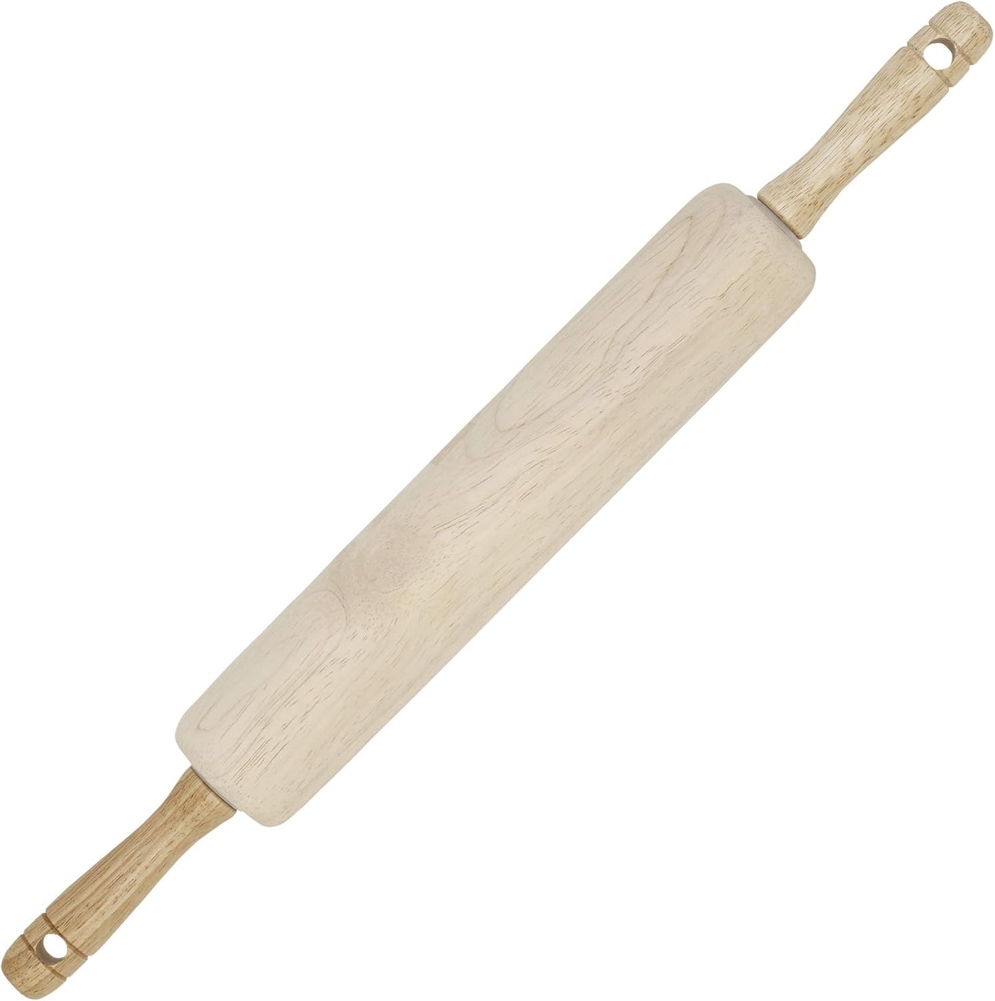 GoodCook Classic Wooden Rolling Pin with Easy Roll Bearings