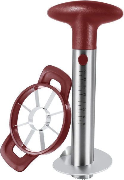 Newness Pineapple Corer and Slicer Tool, Robust Pineapple Core Remover with Upgraded Cutter & Reinforced Thicker Blade, Stainless Steel Kitchen Fruit Gadget for Diced Pineapple Rings (Black)