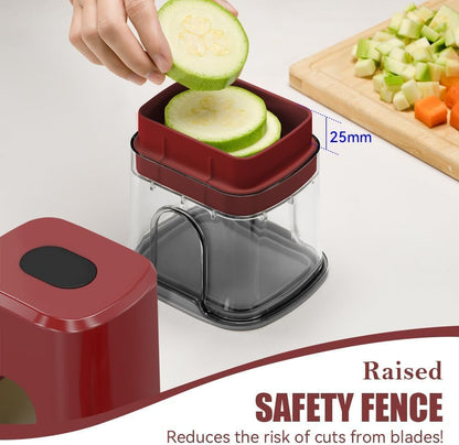 Vegetable Fruit Chopper French Fries Cutter Potato Onion Tomato 3 Sizes Dicer (WHITE)
