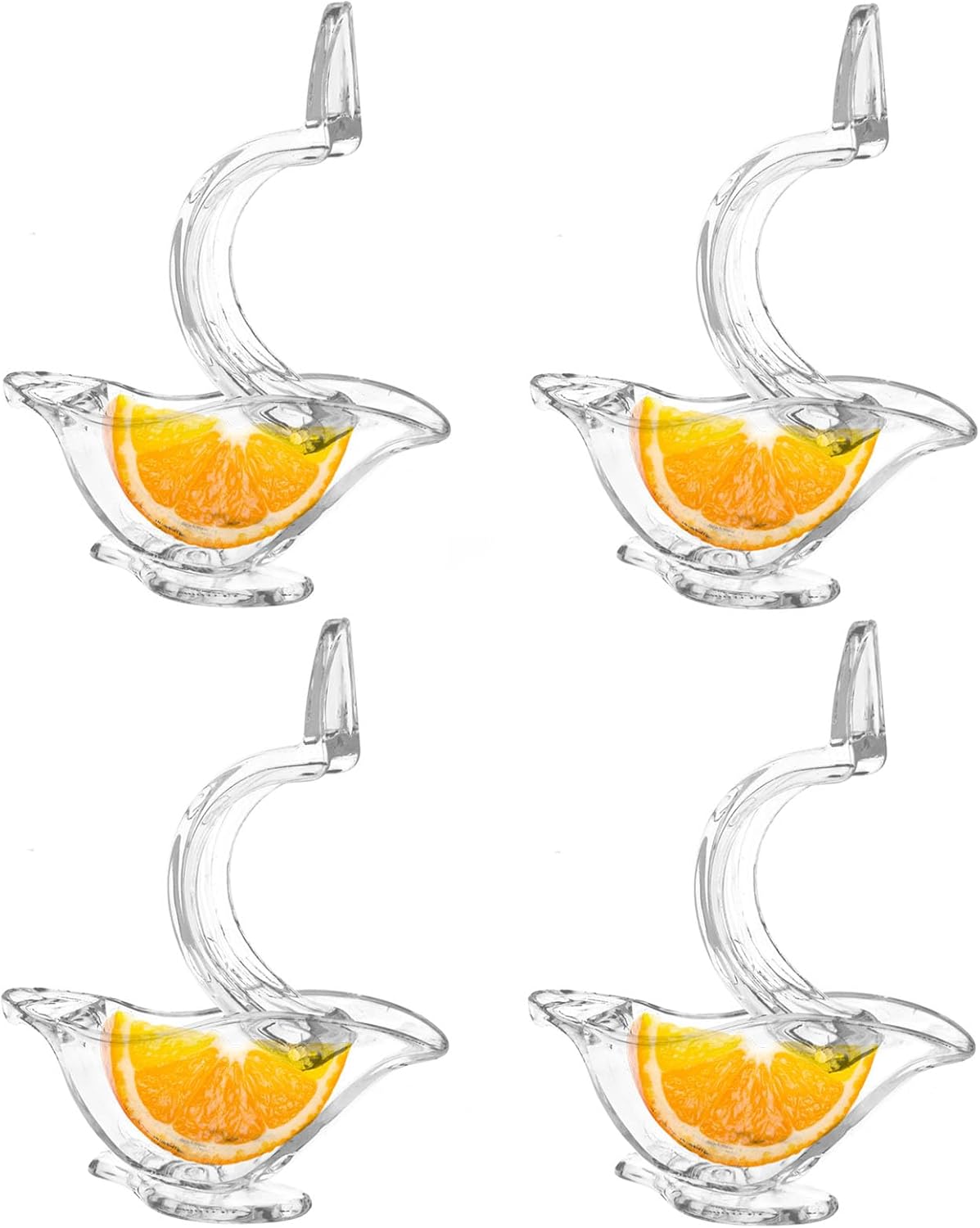 2Pcs Manual Lemon Slice Squeezer Lemon Juicer, Plastic Portable Fruit Juicer, Bird Shape Hand Squeezer for Orange Lime Pomegranate