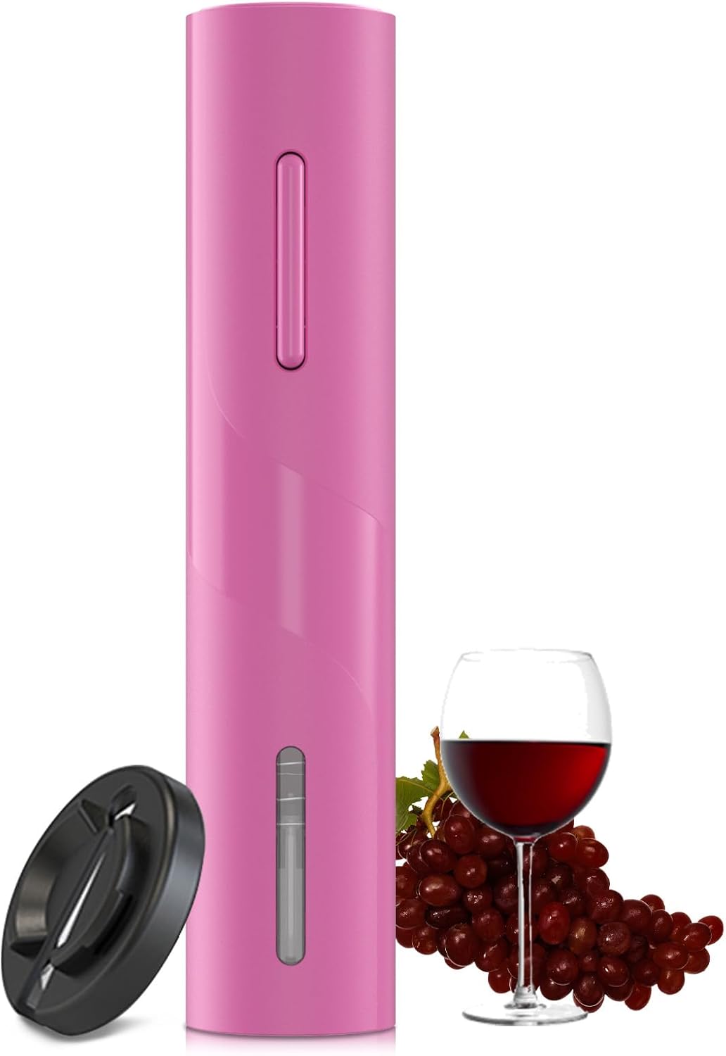 COKUNST Electric Wine Opener, Battery Operated Wine Bottle Openers with Foil Cutter, One-click Button Corkscrew Remover for Home Kitchen Party Wedding