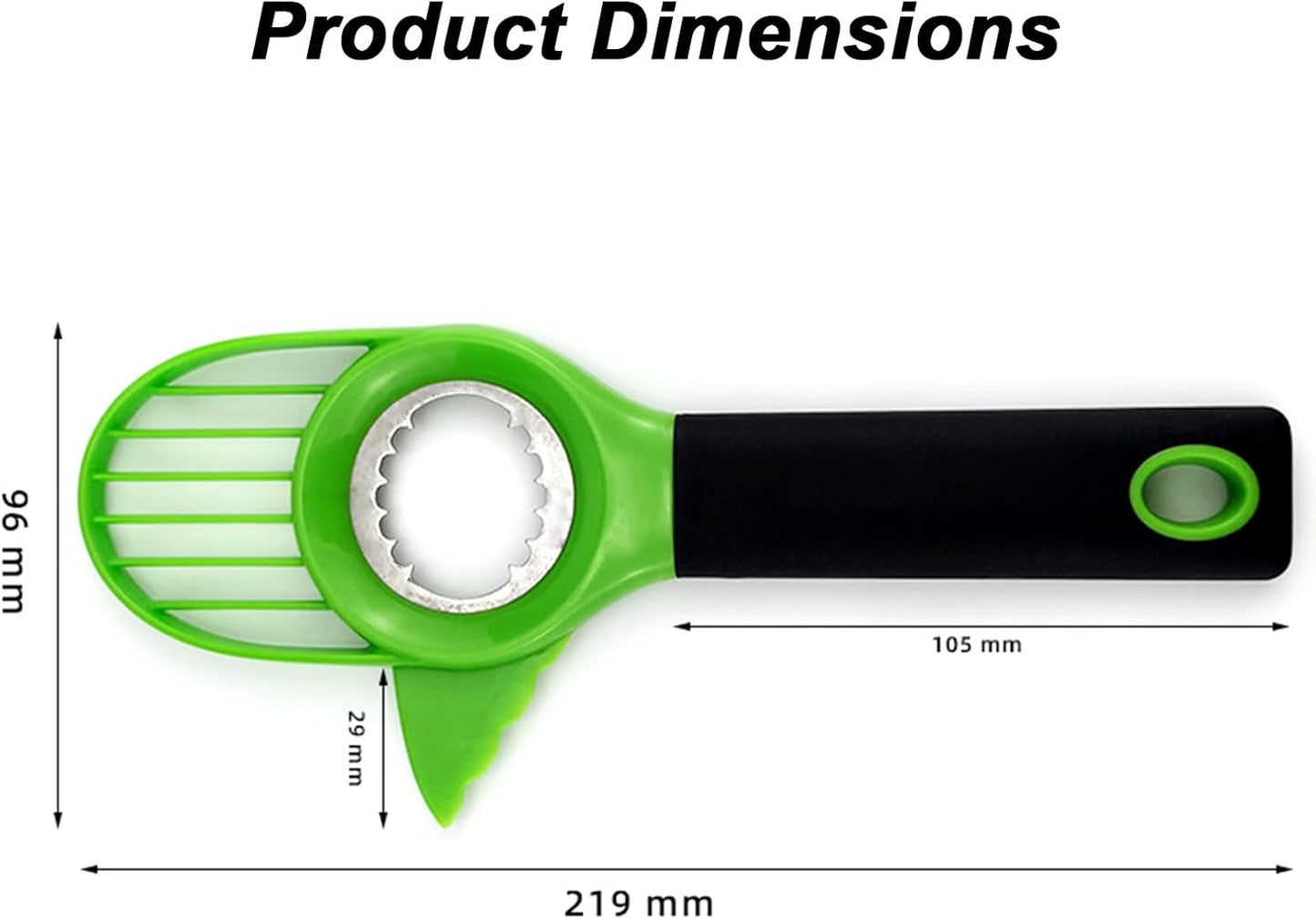 3-in-1 Avocado Slicer Tool, New Avocado Pitter, Multifunctional Avocado Tool for Kitchen Helper, Avocado Cutter, Corer, Peeler, Avocado Peeler for Kitchen (1PCS)