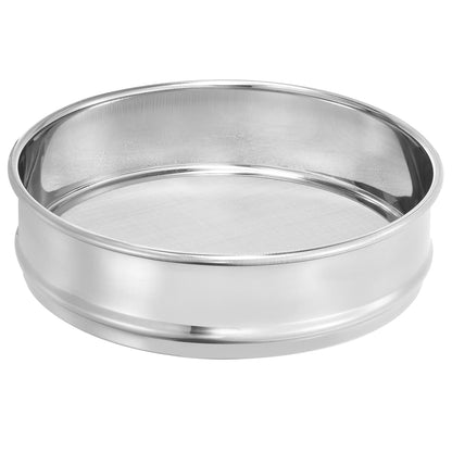 PATIKIL 10 Mesh Lab Sieve, 8" Diameter Test Sieve 304 Stainless Steel Wire Cloth (2mm) for Industrial Laboratory