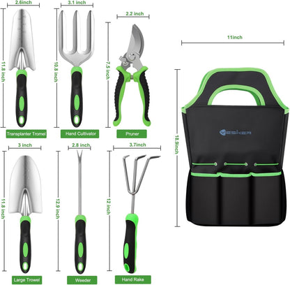Yesker Pruning Shears Garden Shears 7.8" Professional Garden Scissors Sharp 65 Manganese Steel Blade Heavy Duty Clippers Hand Pruners for Cutting Fresh Flowers Branch Plant Trimming Gardening Tools